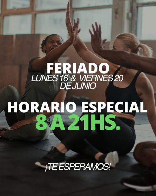 Feriado 16 y 20 de Junio